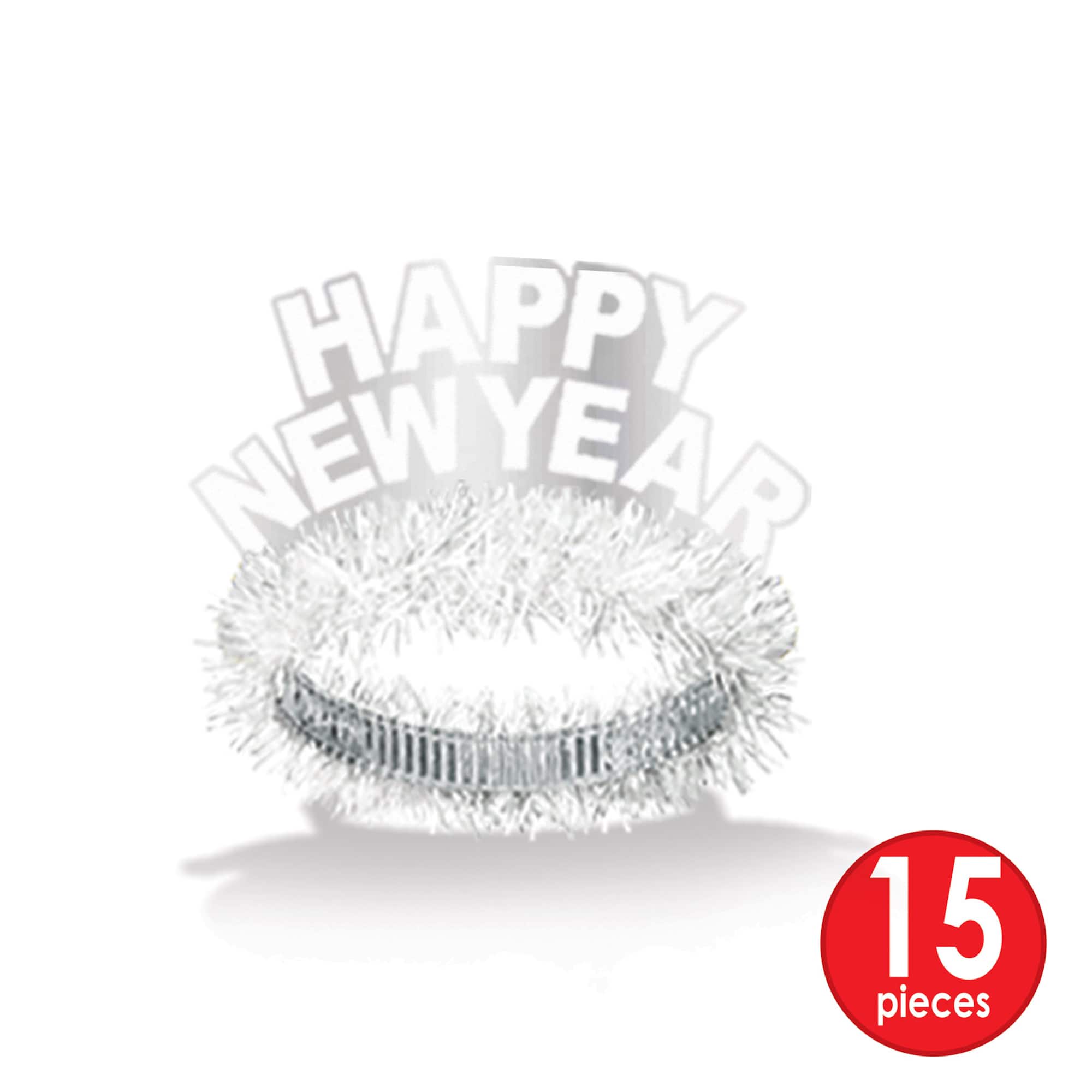 Beistle Silver & White New Year Chairman Party Favor Kit for 50